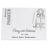 Gefeliciteerd White Coat Ceremony Doctor Afstudeer Groot Cadeauzakje (Voorkant)