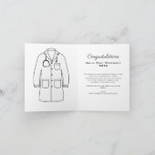 Gefeliciteerd White Coat Ceremony Doctor Kaart (Binnen)