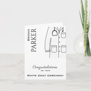 Gefeliciteerd White Coat Ceremony Doctor Kaart