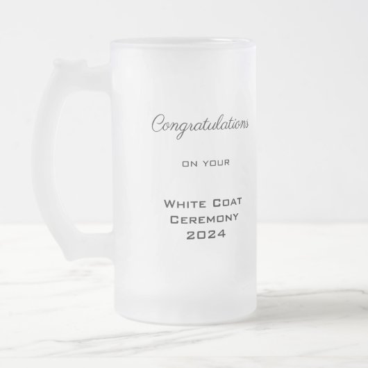 Gefeliciteerd White Coat Ceremony Doctor Matglas Bierpul (Links)