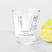 Gefeliciteerd White Coat Ceremony Doctor Shot Glas (Voorkant)