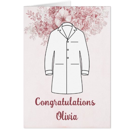 Gefeliciteerd White Coat Ceremony Dokter  (Voorkant)