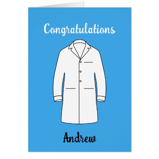 Gefeliciteerd White Coat Ceremony Dokter  (Voorkant)