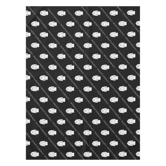 Gefeliciteerd White Coat Ceremony Party Tafelkleed (Voorkant)