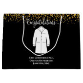 Gefeliciteerd, White Coat Physician Doctor Groot Cadeauzakje (Voorkant)