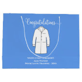 Gefeliciteerd, White Coat Physician Doctor Groot Cadeauzakje (Achterkant)