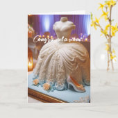 Gefeliciteerd White Floral Vrijgezellenfeest Kaart (Gele Bloem)