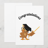 Gefeliciteerd, wijze afstuderen aankondiging (Voorkant / Achterkant)