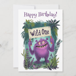 Gefeliciteerd, wilde bedankkaart