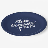 Gefeliciteerd Witte Kruistijd naar Afstuderen sche Papieren Bordje (Gekanteld)