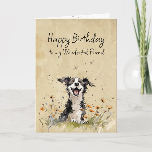 Gefeliciteerd Wonderbare Vriend  Kaart (Voorkant)