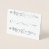 Gefeliciteerd Zilver Folie Kaarten (Voorkant)