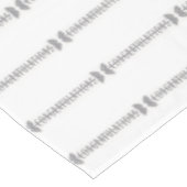 Gefeliciteerd Zilveren Bruidsmeubel Bruiloft Tafelkleed (Gekanteld)