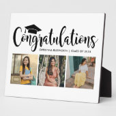 Gefeliciteerd Zwart 3 Foto 2025 Afstuderen Fotoplaat (Zijkant)