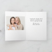 Gefeliciteerd Zwart Afstuderen 2 foto Afstuderen Kaart (Binnen)