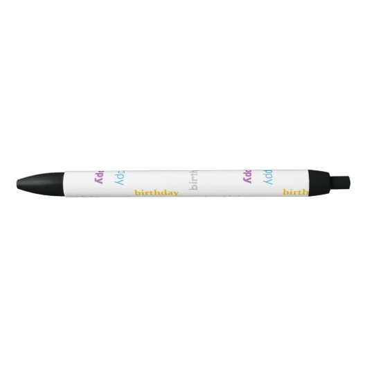 Gefeliciteerd Zwarte Inkt Pen (Voorkant)