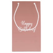 Gefeliciteerd! Zwarte Vrouw Roze Afro, Bubblegum Klein Cadeauzakje (Achterkant)