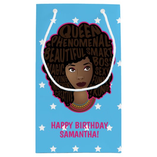 Gefeliciteerd! Zwarte vrouwen aanmoedigen, sterren Klein Cadeauzakje (Achterkant)