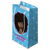 Gefeliciteerd! Zwarte vrouwen aanmoedigen, sterren Klein Cadeauzakje (Voorkant Gekanteld)