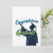 Gefeliciteerde Afgestudeerde: Gelukkig Afstudeerka Kaart (Staand voorkant)