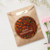 Gefeliciteerde Gelukkig feest in de herfst geperso Bedankzakje (Gezegeld)