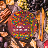 Gefeliciteerde Gelukkig feest in de herfst geperso Papieren Bordje