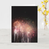 Gefeliciteerde Kaart voor "Aquatennial Fireworks"  (Gele Bloem)