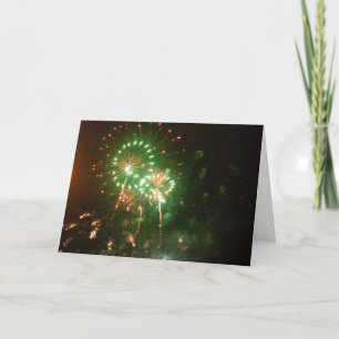 Gefeliciteerde Kaart voor het aquatische vuurwerk