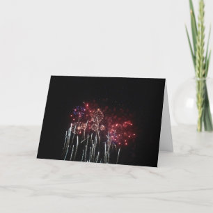 Gefeliciteerde Kaart voor het aquatische vuurwerk 