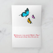 Gefeliciteerde Moederdag Vouwkaart Kaart (Binnen)