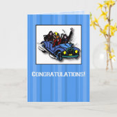 Gefeliciteerde prestaties, Roaring 20's Kaart (Gele Bloem)