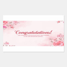 Gefeliciteerde stickers