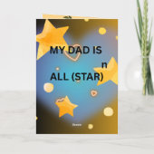 GEFELICITEERDE VADERDAG KAART (Achterkant)