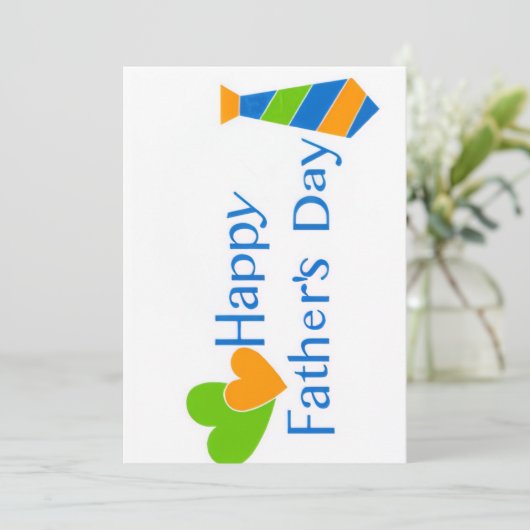 Gefeliciteerde Vaderdag Kaart (Staand voorkant)