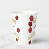 Gefeliciteerde verjaardag Januari verjaardagen Pap Papieren Bekers (Links)