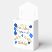 Gefeliciteerde verjaardag September verjaardagen Bedankdoosjes (Geopend)