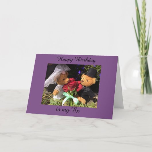 gefeliciteerde verjaardagsex kaart (Voorkant)