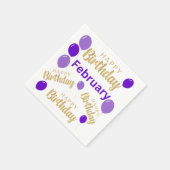 Gefeliciteerde verjaardagsluiers servet (Hoek)