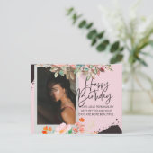 Gefersonaliseerde fotografie Verjaardag Briefkaart (Staand voorkant)