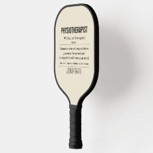 Gefersonaliseerde Fysiotherapeut Grappig Pickleball Paddle