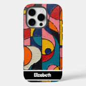 Gefextureerde Impasto Aardse Geometrische Smartpho Case-Mate iPhone Case (Achterkant)