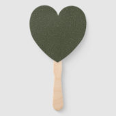 Gefextureerde & Solid Moss Heart Fans (Set) Handwaaier (Voorkant)