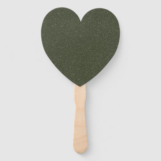 Gefextureerde & Solid Moss Heart Fans (Set) Handwaaier (Voorkant)