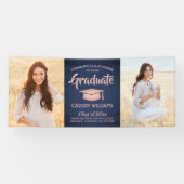 Gefiatteerd 2 Fotomarine & roze roze roze roze Afs Spandoek (Horizontaal)