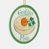 Gefilte Fish Jewish Feestdagen Shabbat Passover Fo Keramisch Ornament (Rechts)