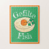 Gefilte Fish Jewish Feestdagen Shabbat Passover Fo Legpuzzel (Verticaal)