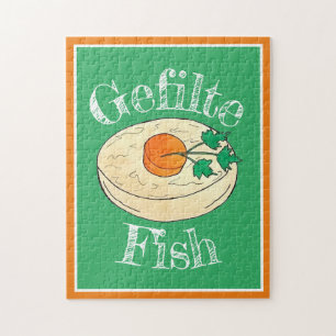 Gefilte Fish Jewish Feestdagen Shabbat Passover Fo Legpuzzel