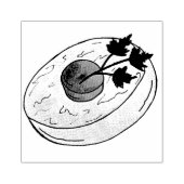 Gefilte Fish Jewish Feestdagen Shabbat Passover Fo Rubberstempel (Afrduk)