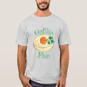 Gefilte Fish Jewish Feestdagen Shabbat Passover Fo T-shirt