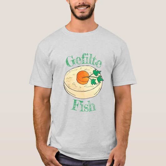 Gefilte Fish Jewish Feestdagen Shabbat Passover Fo T-shirt (Voorkant)
